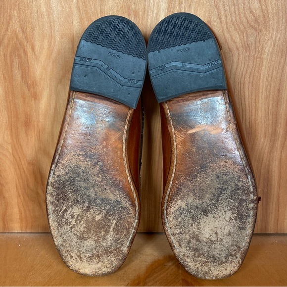 Men's 8.5 Allen Edmonds Woodstock Loafers Brown SEF1568 - Picture 7 of 8